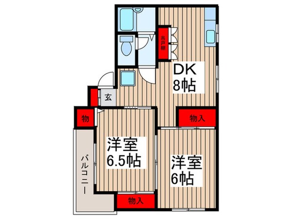 下ノ原コーポの物件間取画像